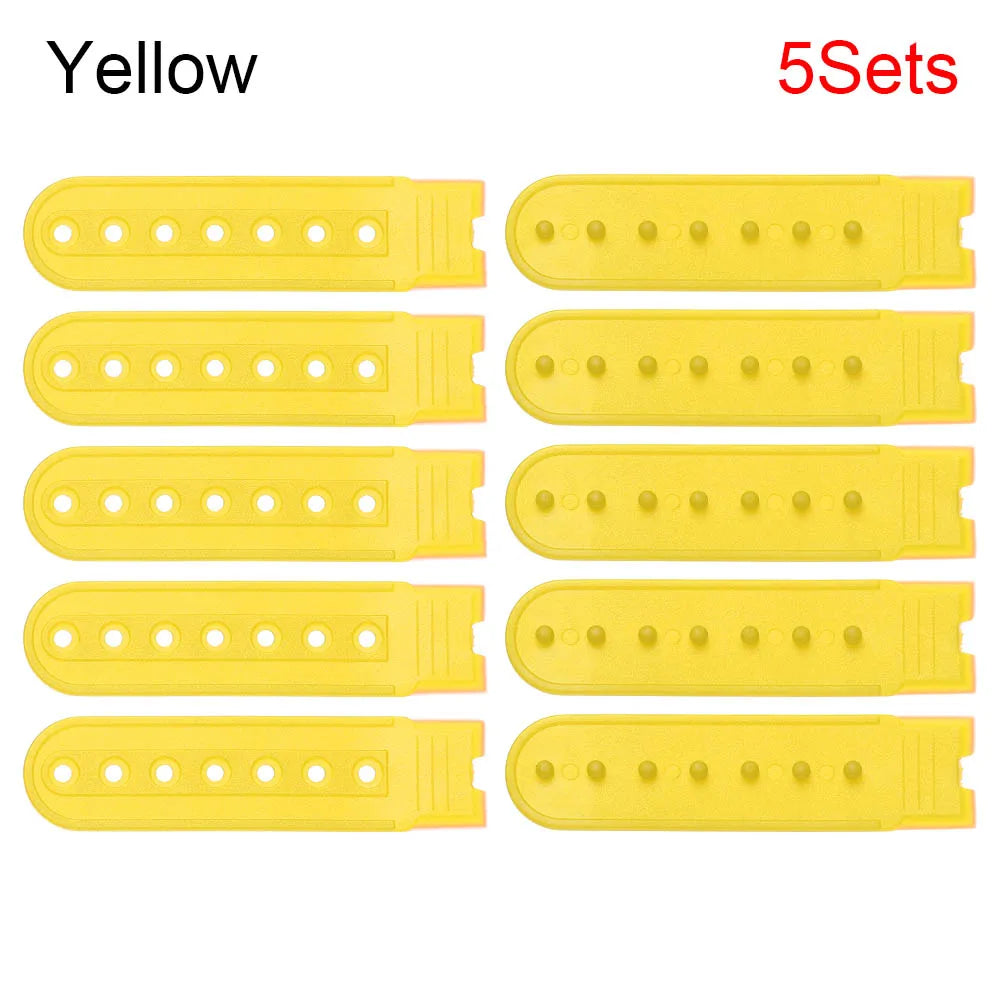 5-piece Pack Snapback Strap Replacement Alternate Snap Buckle Bands | Color Swap Straps for Caps & Snapbacks