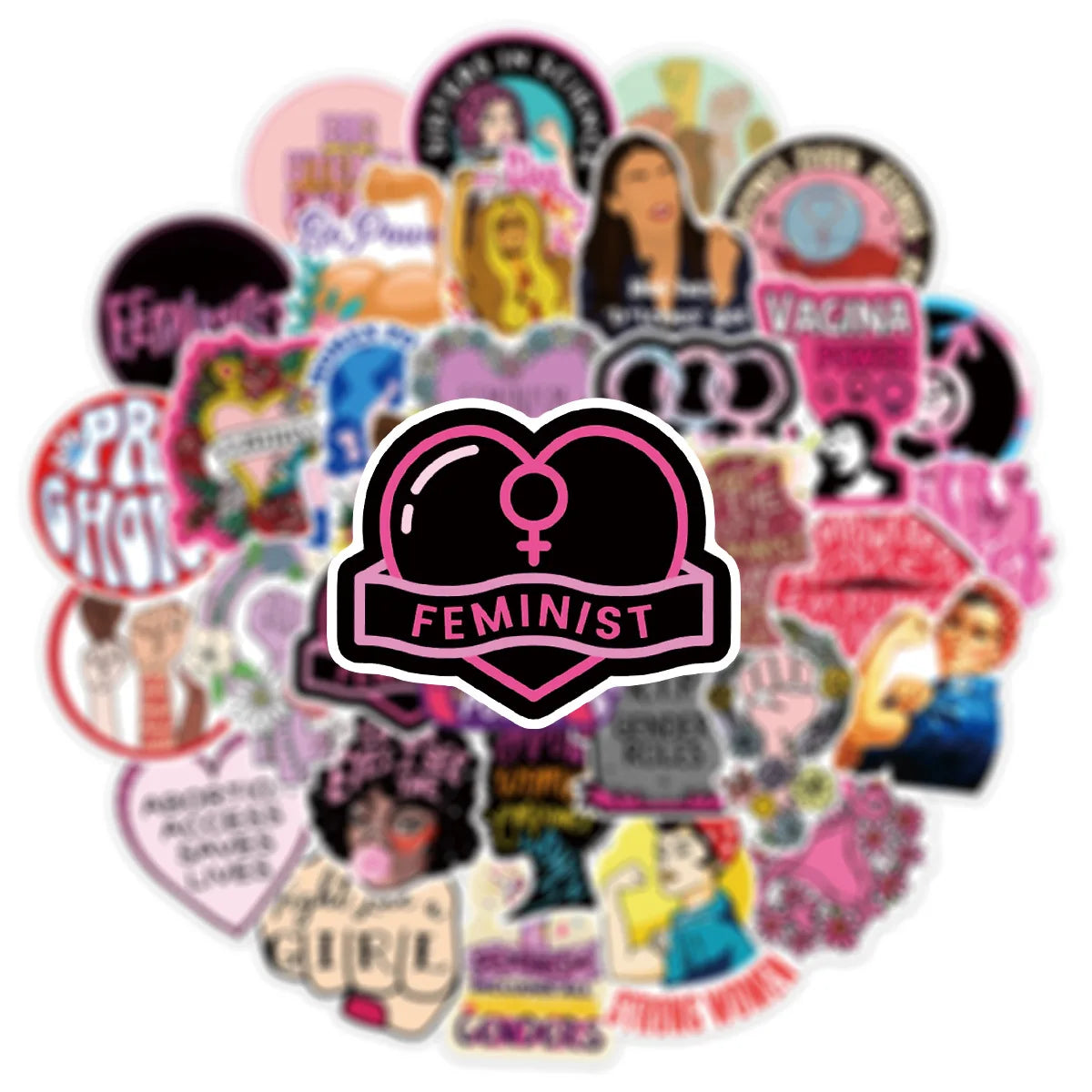 Feminism Sticker Bundle by Feminist Stickers & Girl Power Gifts | Bestselling #GirlBoss Gift