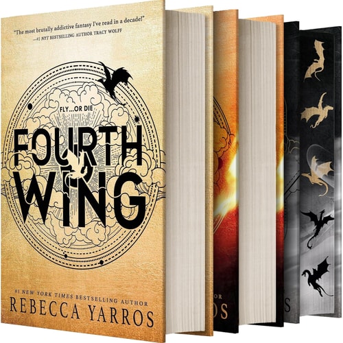 The Empyrean Series, 3 Books Collection Set, Fourth Wing, Iron Flame, Onyx Storm, by Rebecca Yarros