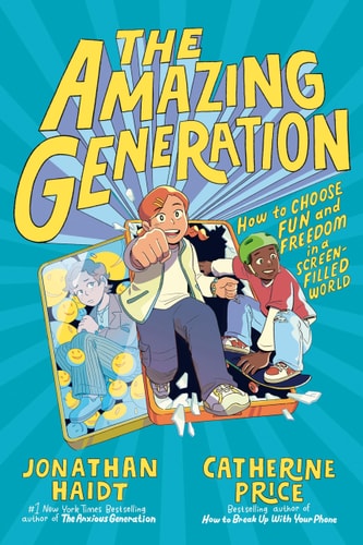 Book cover of 'The Amazing Generation' with colorful design and text.
