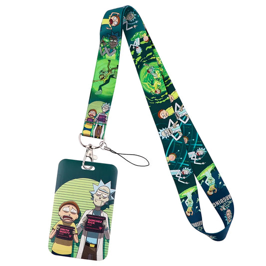 Rick & Morty Accessories | Keychain, Lanyard, Credit Card Skin Cover & Lanyard With Badge