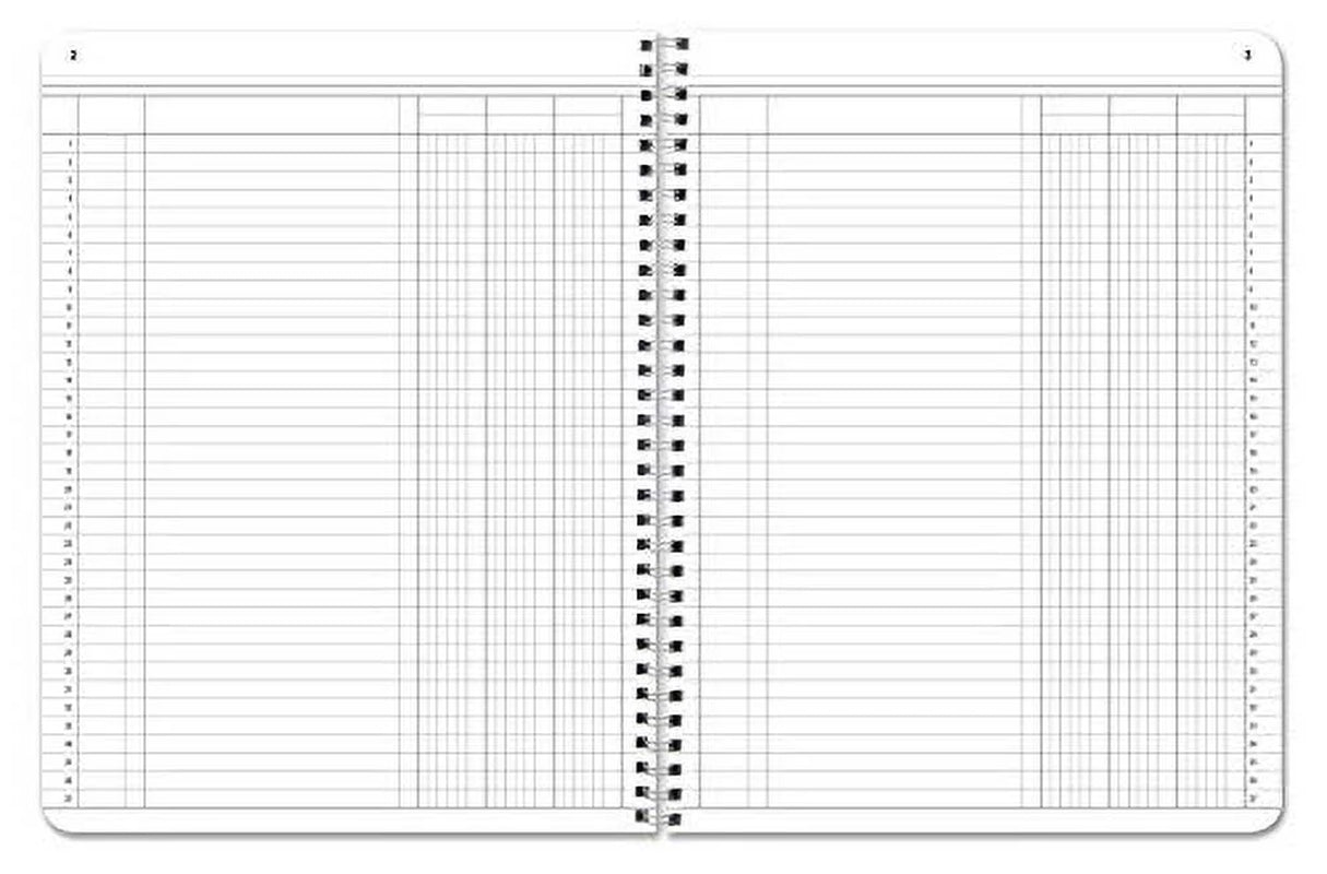 3 Column Ledger Book/Account Book/Accounting Notebook (3 (Three) Columns Columnar Log Book Format) - 100 Pages, 8.5" X 11", Wire-O (Log-100-7Cw-Pp-(Accounting-3)-Ax)