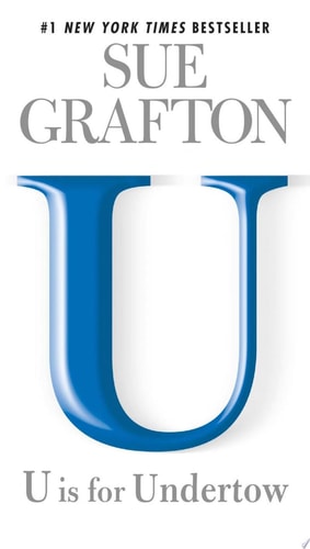 Book cover of 'U is for Undertow' by Sue Grafton with a large blue 'U' on a white background.