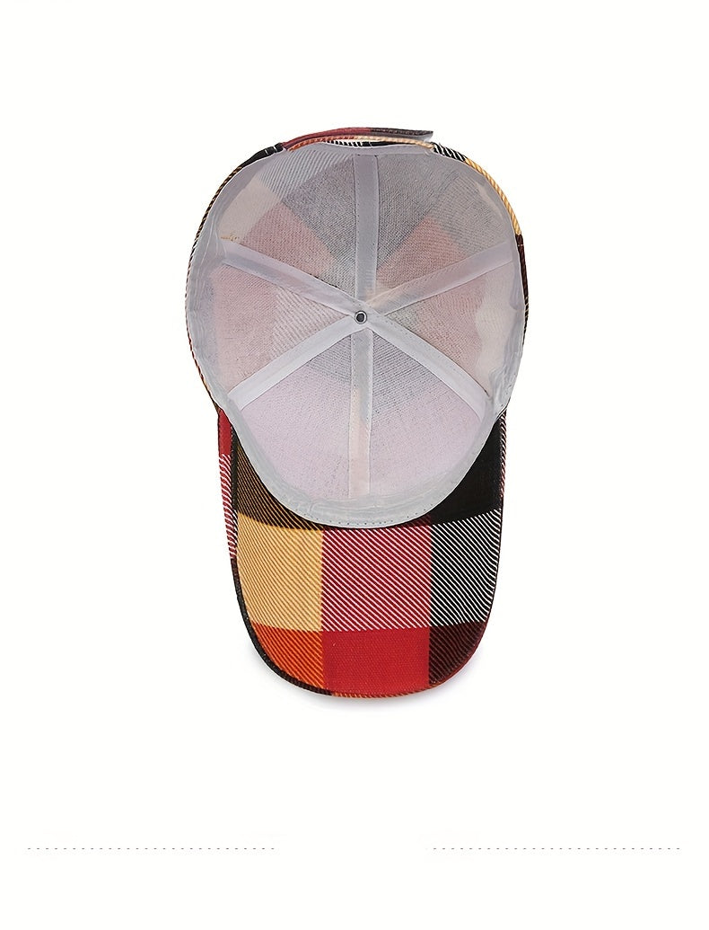 Powerful Patterned Luxury Designer Checkered Clan Cap