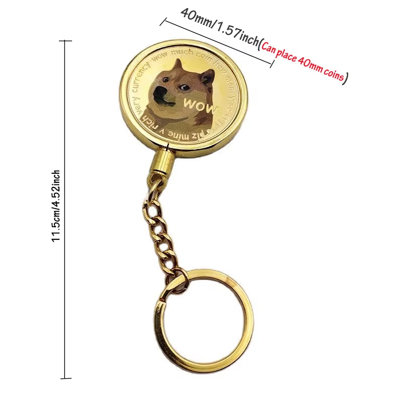 Dogecoin Keychain by Crypto Gifts & Cool Keychains