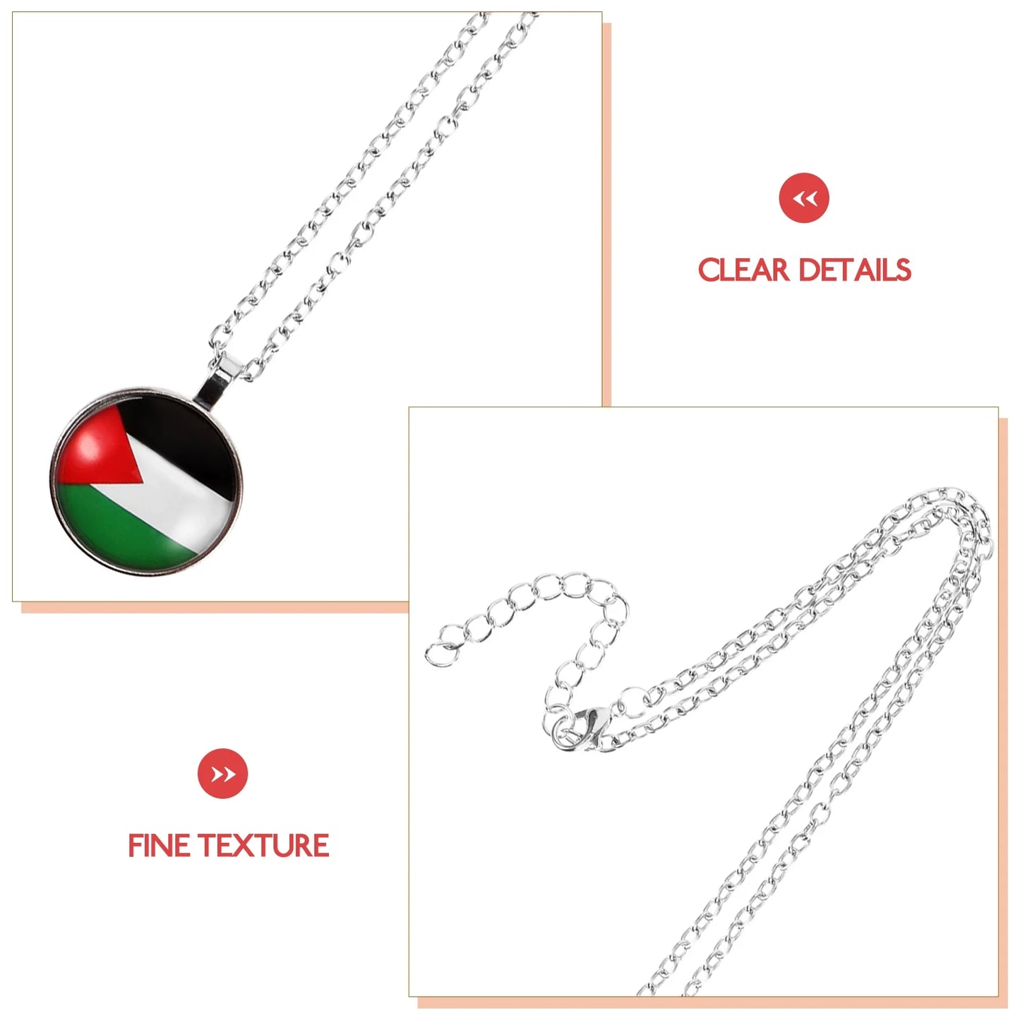 Palestinian Pendant Necklace | Palestine Support Solidarity