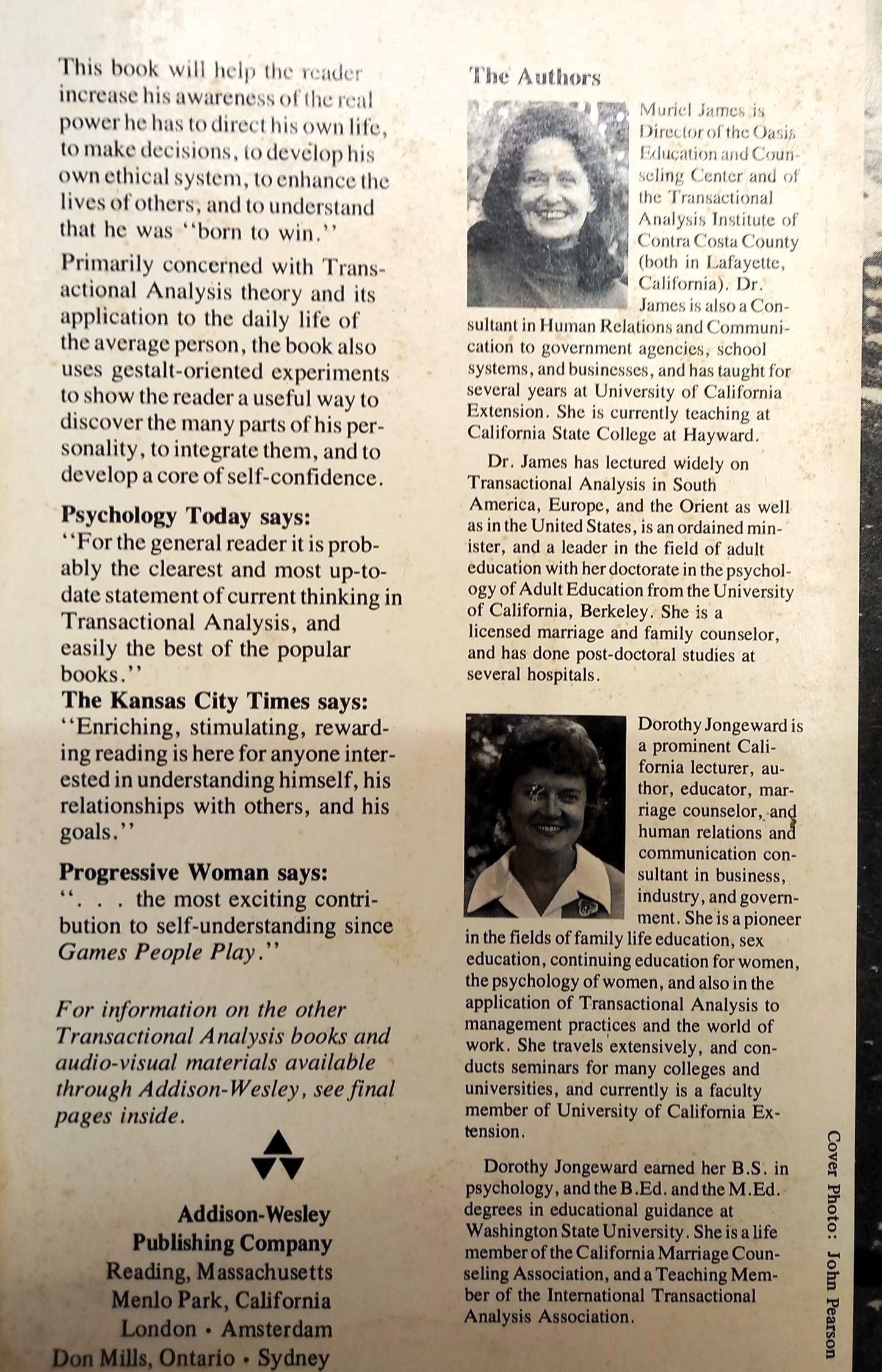 Born to Win by Muriel James & Dorothy Jongeward