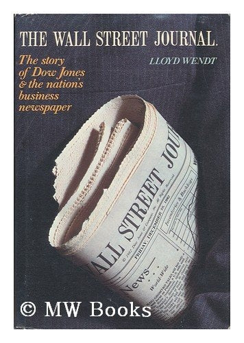 Book cover of 'The Wall Street Journal' by Lloyd Wendi with a shoe made from newspaper.