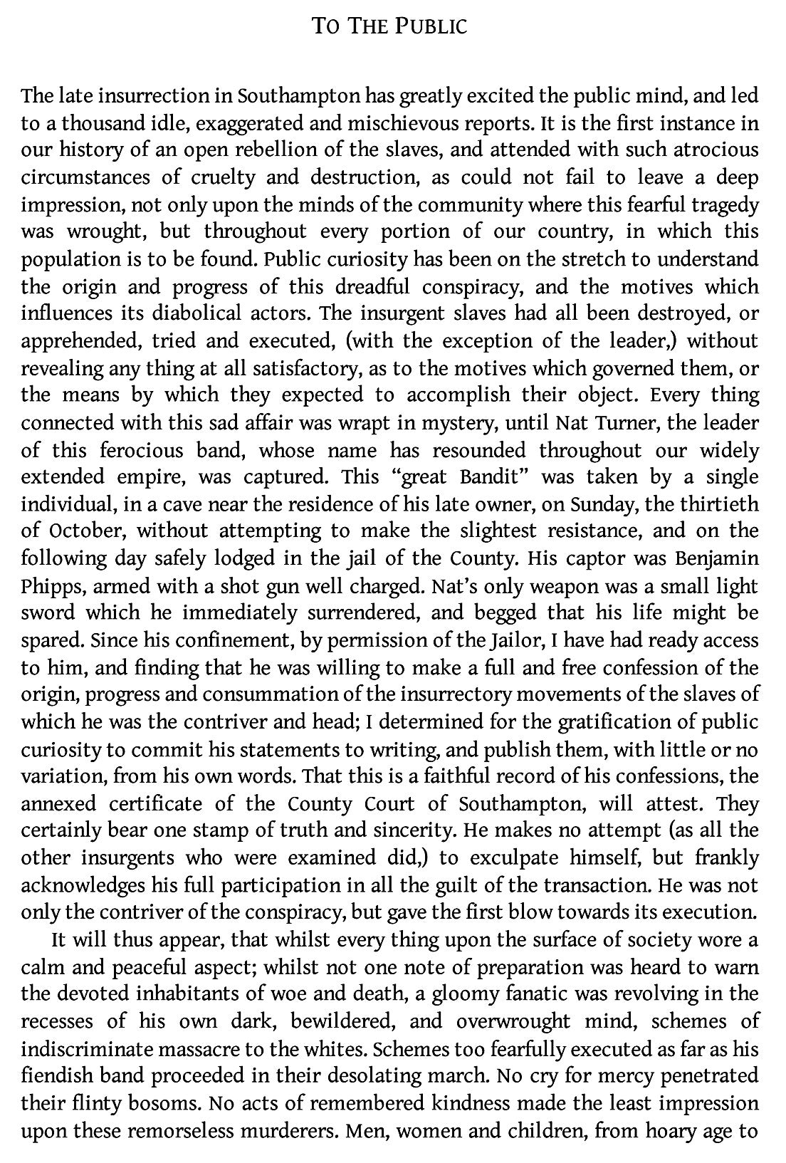 The Confessions of Nat Turner by Nat Turner || Black Narratives Books 