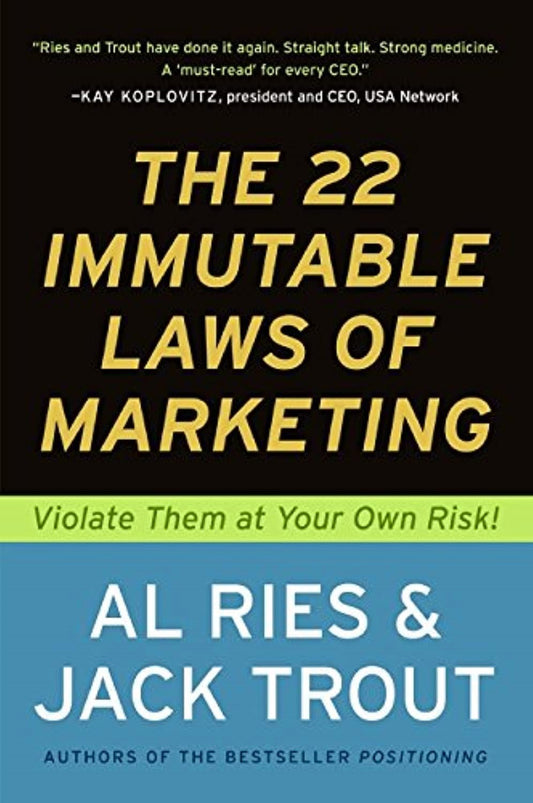 The 22 Immutable Laws of Marketing by Al Ries & Jack Trout || Business