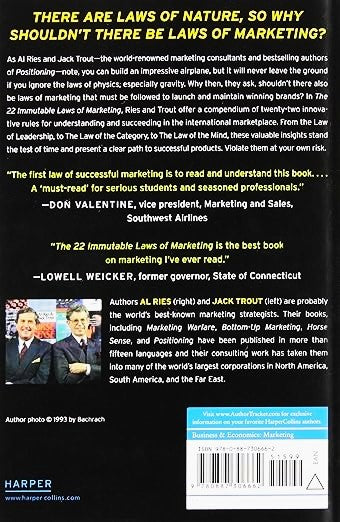 The 22 Immutable Laws of Marketing by Al Ries & Jack Trout || Business