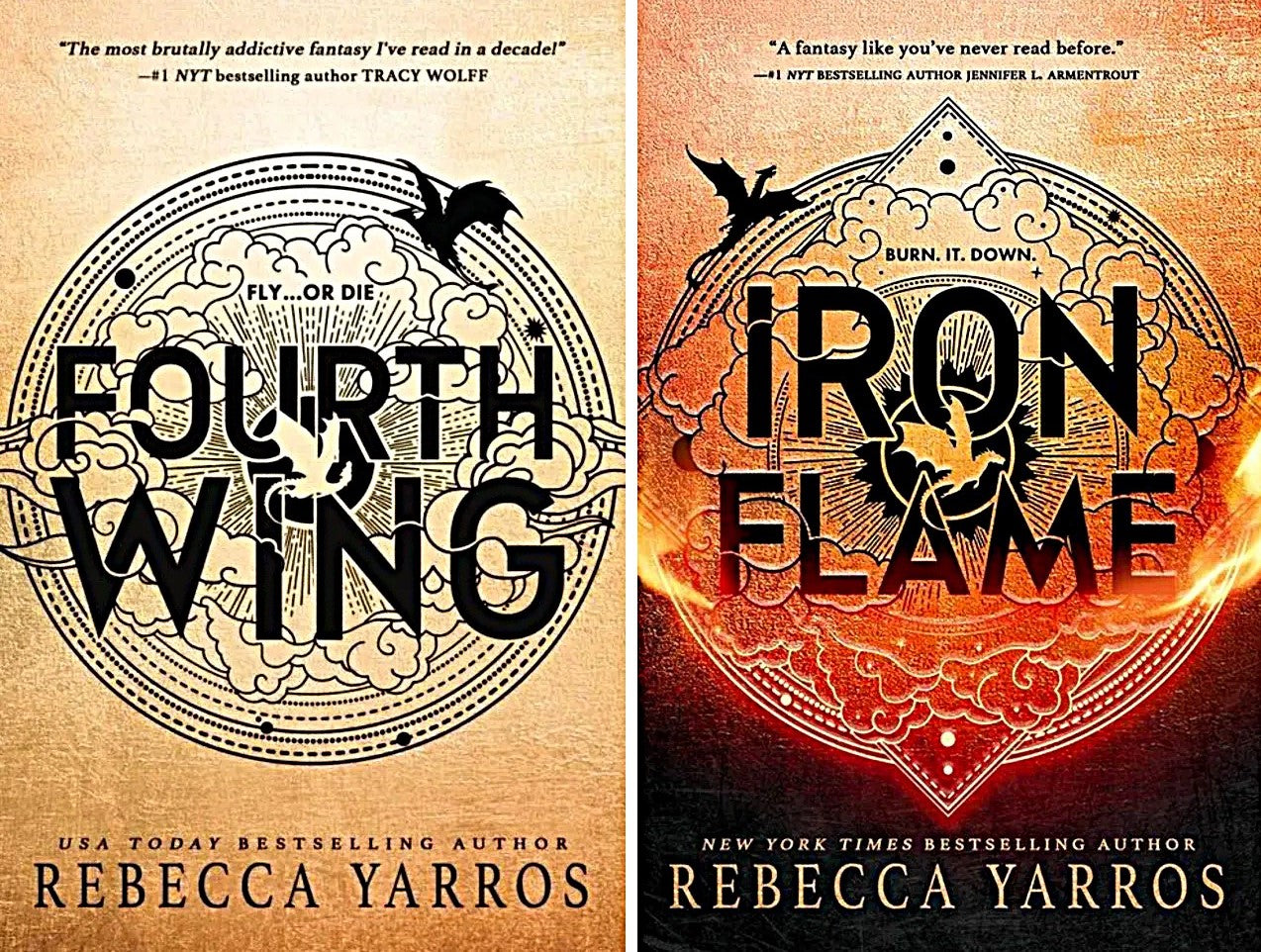 EMPYREAN SERIES by Rebecca Yarros || Fourth Wing | Iron Flame || DEAL!