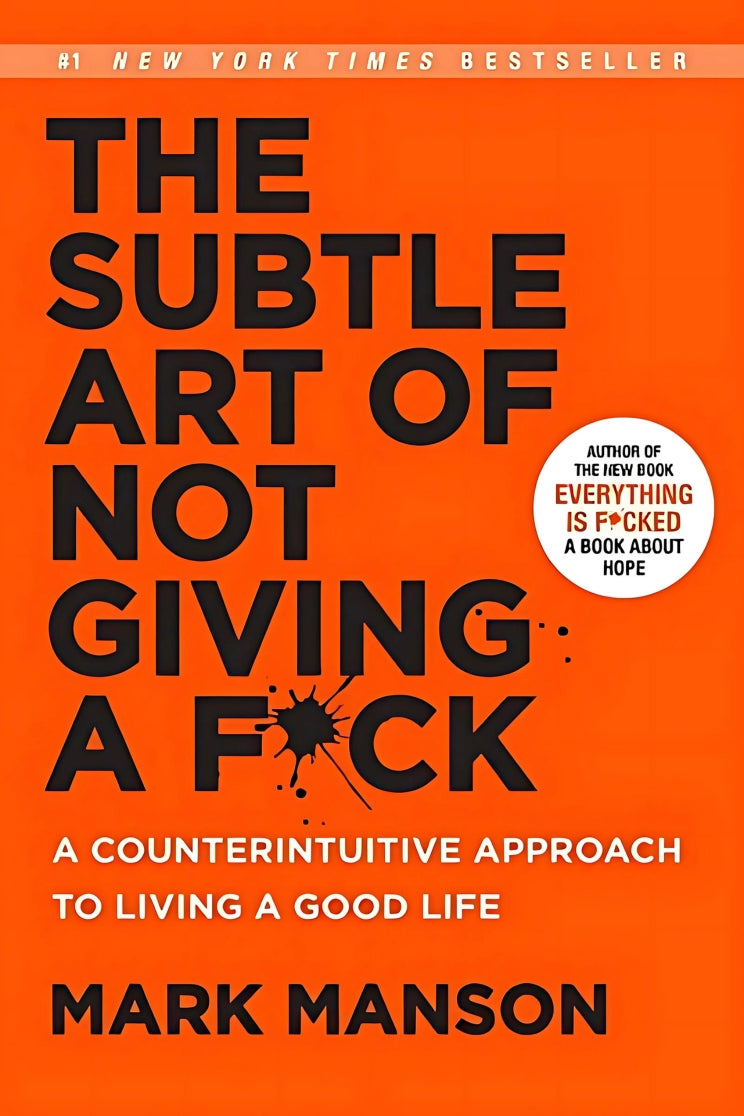 The Subtle Art of Not Giving a Cao/Reshape Happiness/How to Live as You Want by Mark Manson Self Management Stress Relief Book