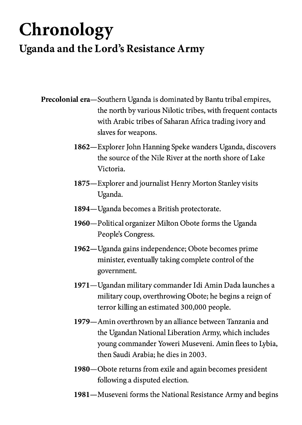 First Kill Your Family: Child Soldiers of Uganda and the Lord's Resistance Army by Peter Eichstaedt