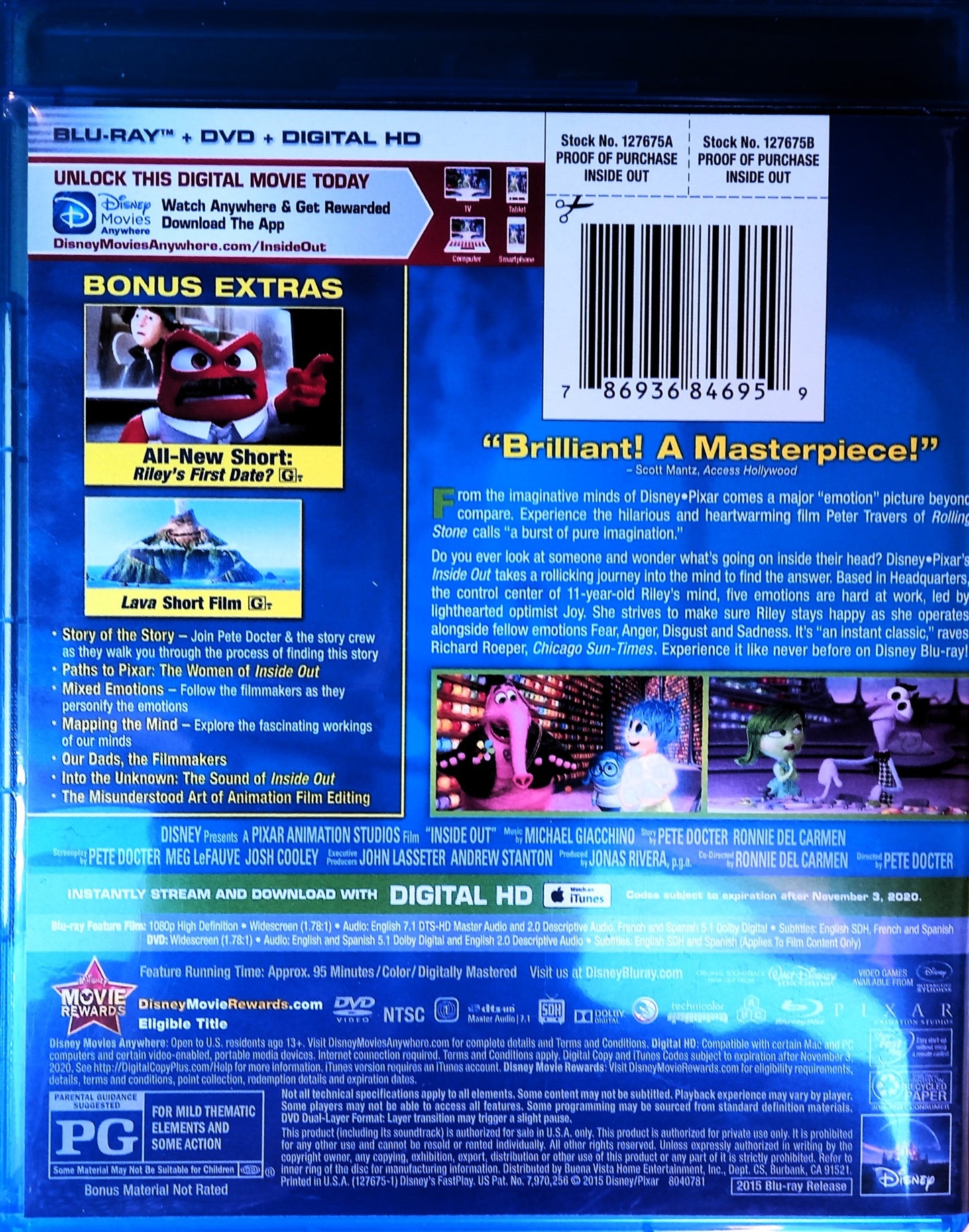 Inside Out by Disney Pixar