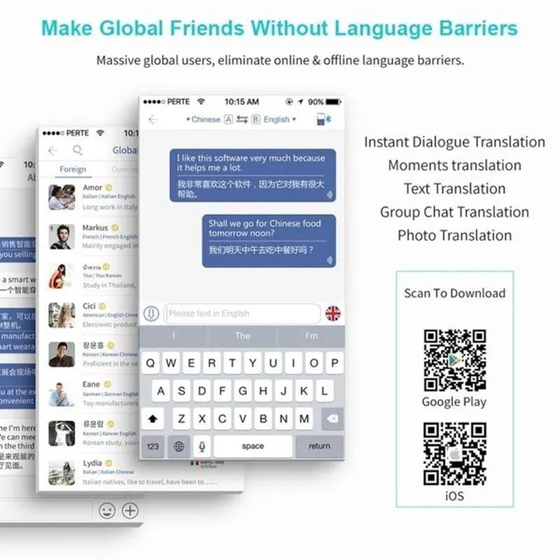 Rosetta Decree Real Time Instant Translator-Handheld Travel Translation Device