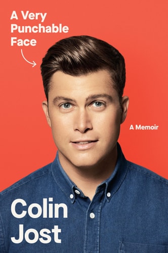 Book cover of 'A Very Punchable Face' by Colin Jost with a red background and portrait of the author.