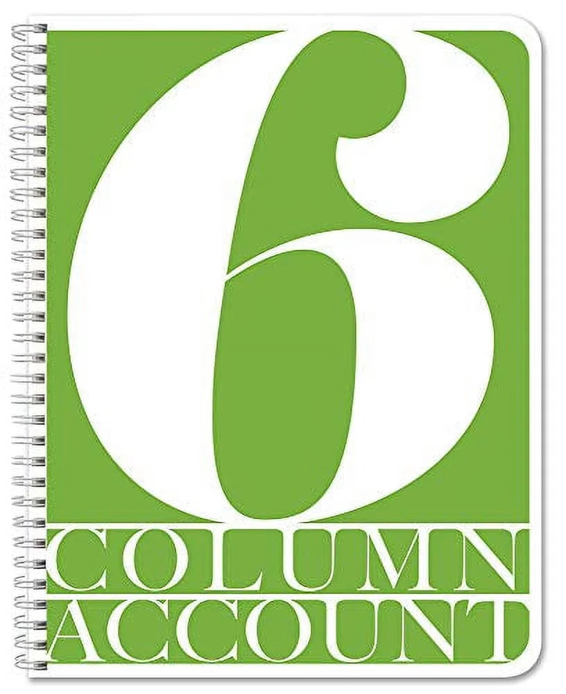 6 Column Ledger Book/Account Book/Accounting Ledger/Notebook (Six Columns Columnar Book Format) - 100 Pages, 8.5" X 11", Wire-O (Act-100-7Cw-Pp-(Accounting-6)-Ax)