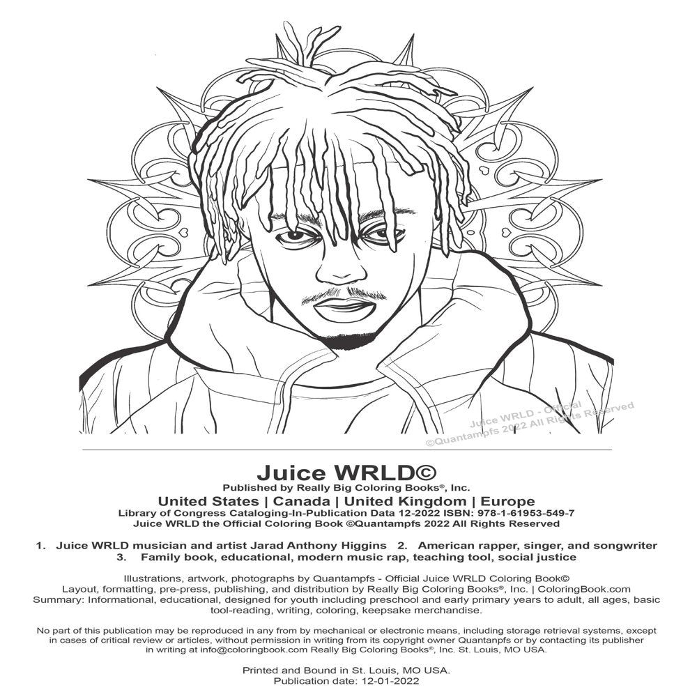 Juice WRLD - The Official Coloring Book