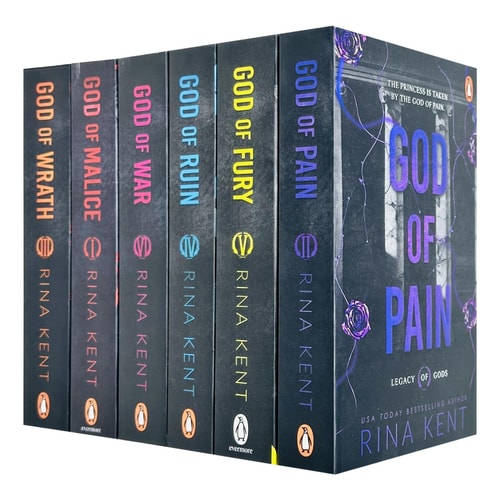 Legacy of Gods Series Collection 6 Books Set By Rina Kent (God of Pain, God of Fury, God of Ruin, God of War, God of Malice & God of Wrath) by Rina Kent