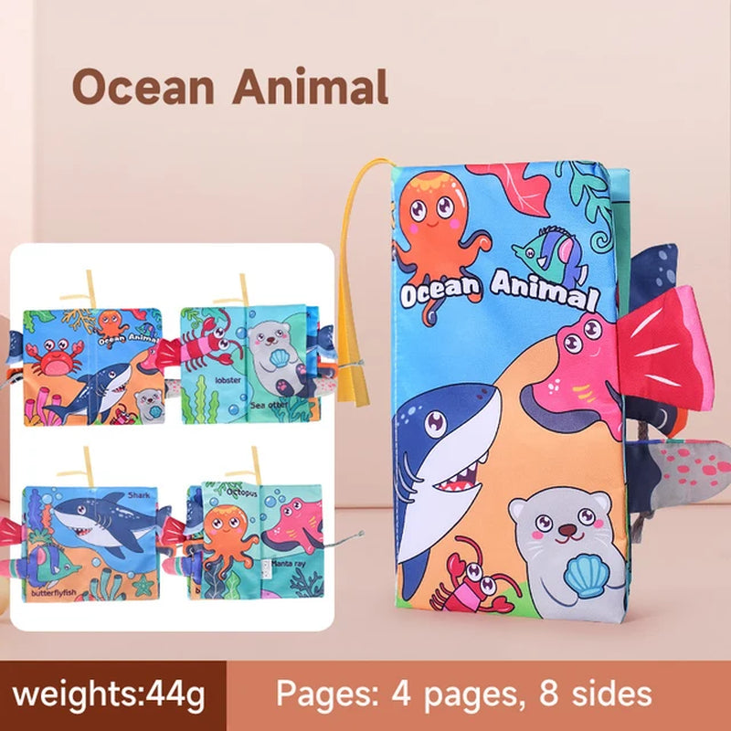 Animal Tail 3D Cloth Baby Books Animals | Strength-Development Books