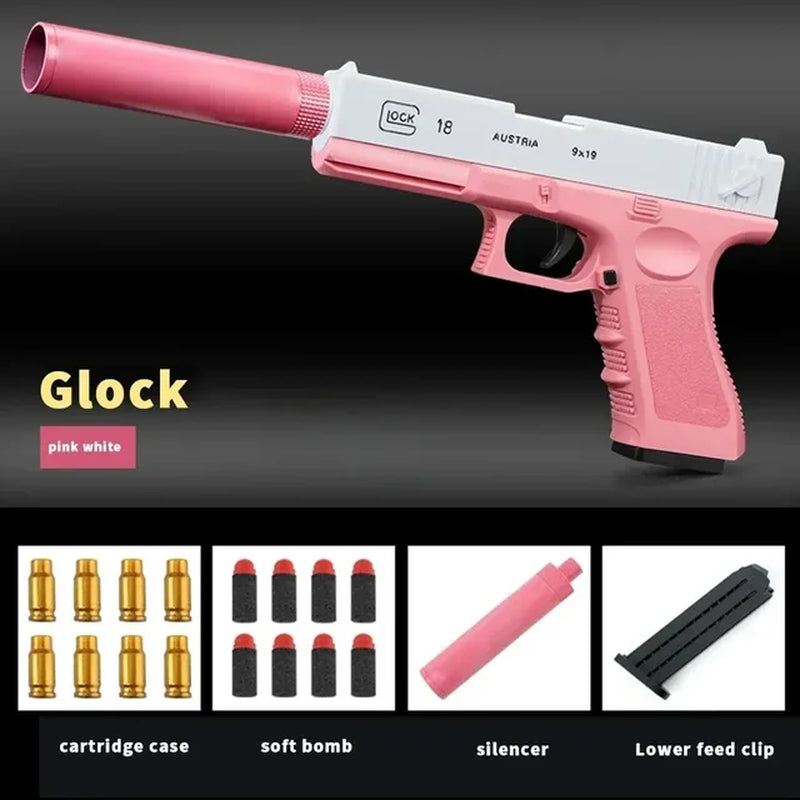 Soft Bullet Toy Gun Shell Ejection Foam Darts Pistol Desert Eagle Airsoft Gun Toy Gun Toy for Boys Outdoor Games Girls Gift