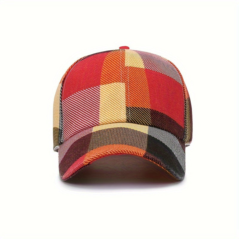 Powerful Patterned Luxury Designer Checkered Clan Cap