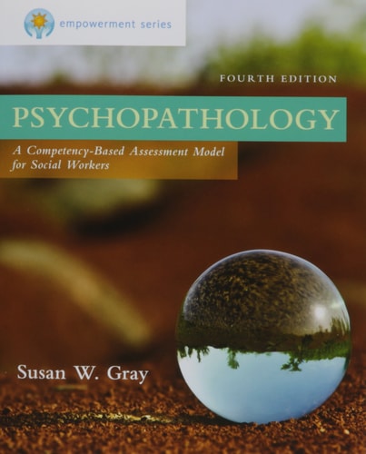 Book cover of 'Psychopathology 4th Edition' by Susan W. Gray with a reflective surface design.