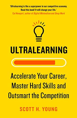 Book cover of 'Ultraceaming' with a yellow background, black text, and a light bulb icon.