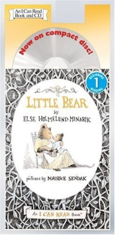 Cover of 'Little Bear: An I Can Read Book & CD' featuring illustrations of a bear and a child with a CD insert for audio version.