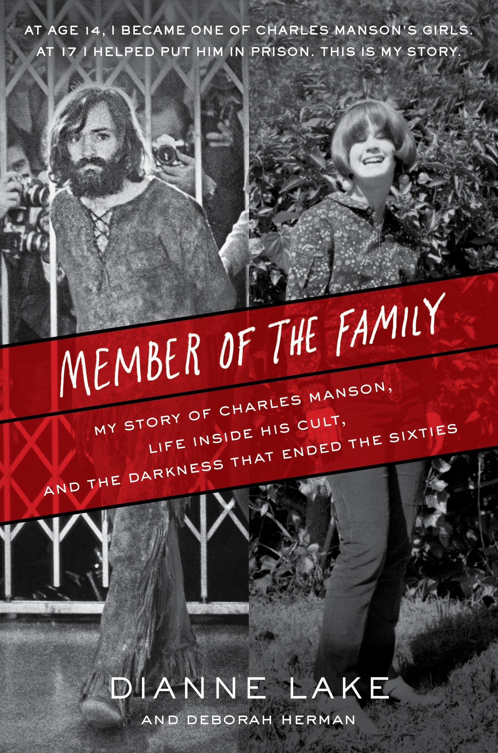 Book cover of 'Member of the Family' by Dianne Lake and Deborah Herman, featuring black and white photos of a man and woman.