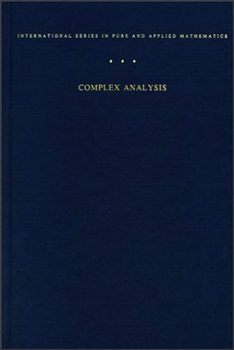 Book cover of 'Complex Analysis' from the International Series in Pure and Applied Mathematics on a dark blue background.
