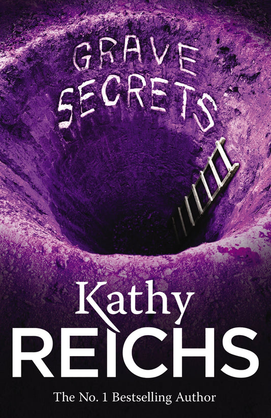 Book cover of 'Grave Secrets' by Kathy Reichs featuring a purple and black design.