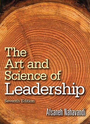 Book cover of 'The Art and Science of Leadership' with a wooden texture background.