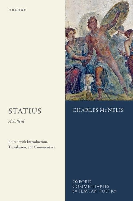 Book cover of 'Statius' by Charles Mcnelis with classical artwork on a blue and white background