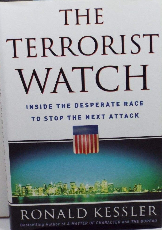 Book titled 'The Terrorist Watch' by Ronald Kessler on a white background