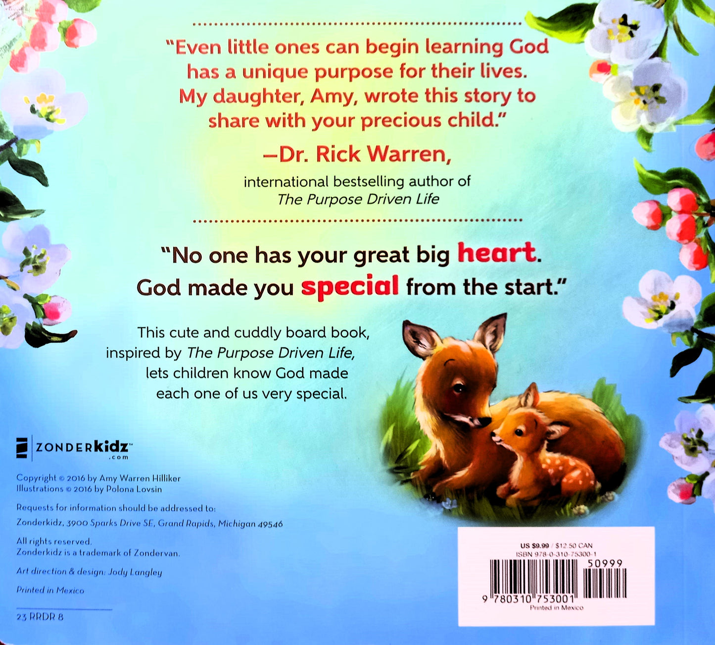 Little One, God Made You Special by Amy Warren Hilliker