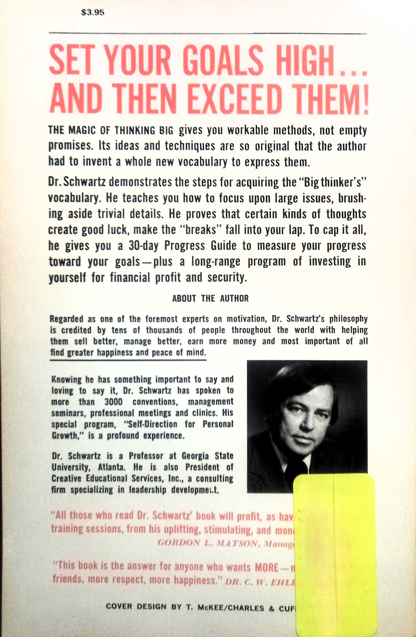 The Magic of Thinking Big by David J. Schwartz