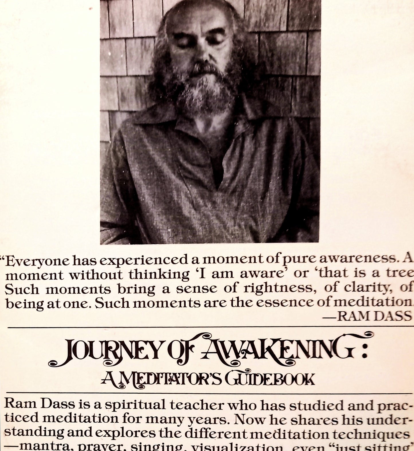 Journey of Awakening by Ram Dass