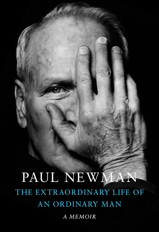 Book cover of 'The Extraordinary Life of an Ordinary Man' by Paul Newman with a black and white photo of a man covering his face with his hand.
