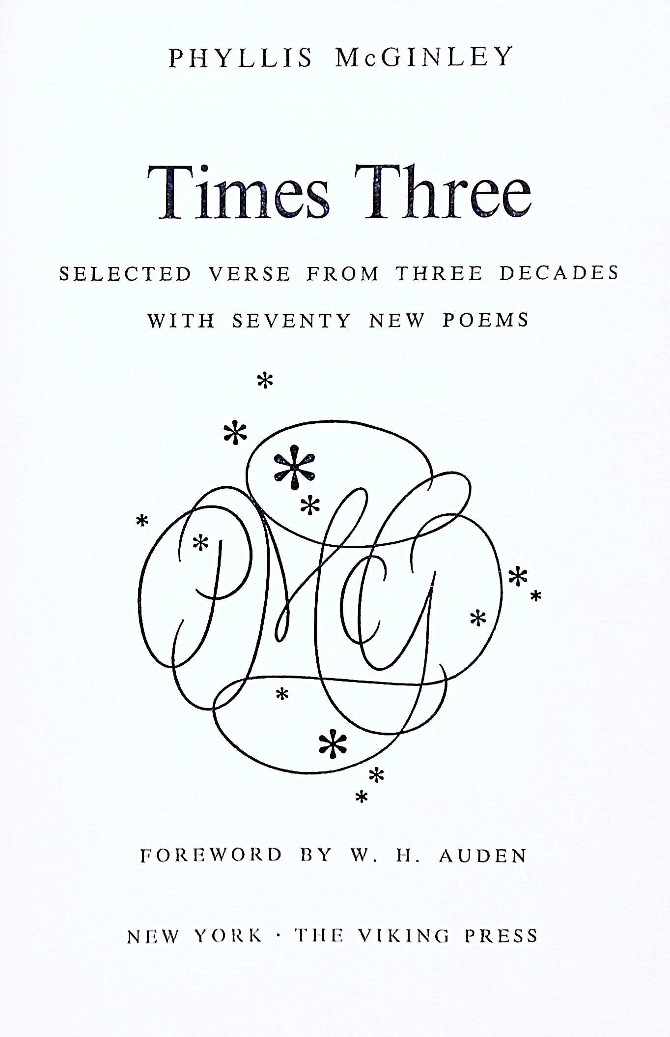 Times Three by Phyllis McGinley || Winner of the 1961 Pulitzer Prize for Poetry