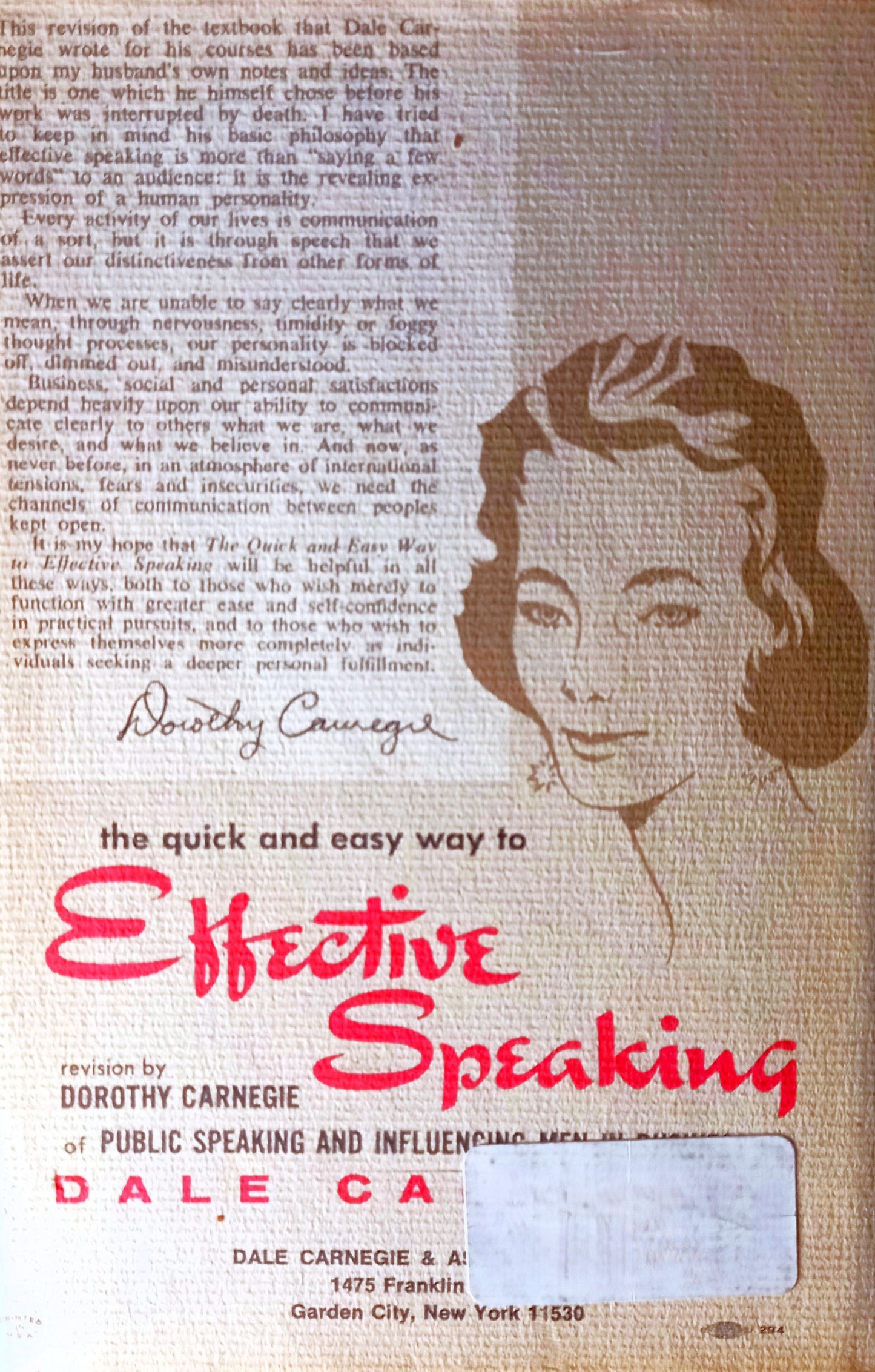 The Quick and Easy Way To Effective Speaking by Dale Carnegie and Dorothy Carnegie