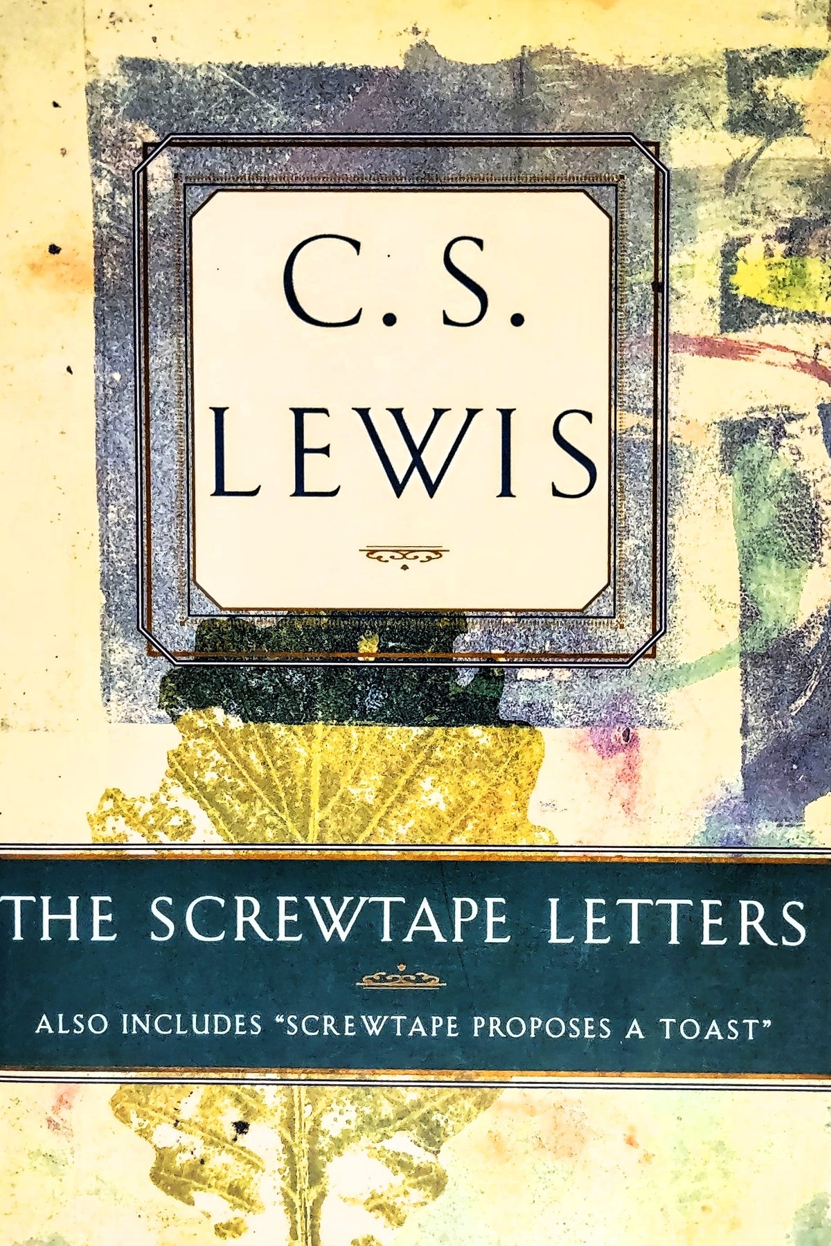 Book cover for 'The Screwtape Letters' by C.S. Lewis.