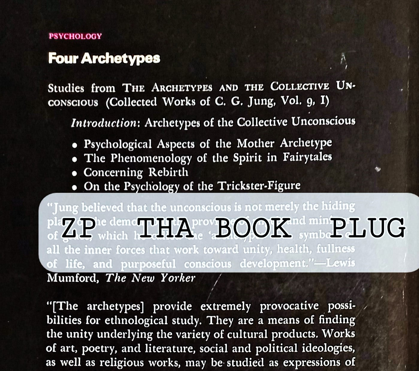 Four Archetypes: Mother, Rebirth, Spirit, Trickster by C.G. Jung & R.F.C. Hull