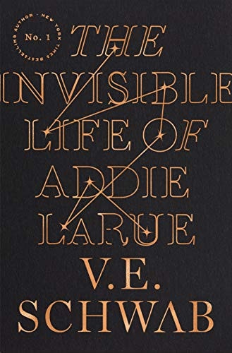 Book cover of "The Invisible Life of Addie LaRue" by V.E. Schwab.