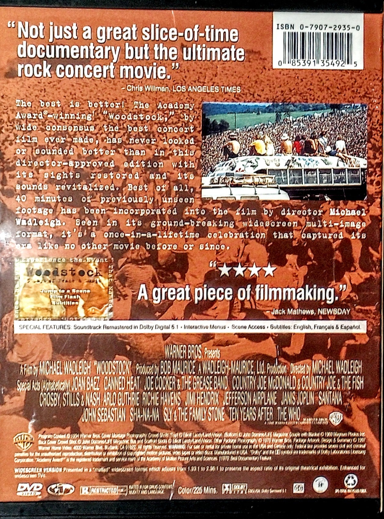 Woodstock: 3 Days Of Peace & Music Director's Cut by Michael Wadleigh