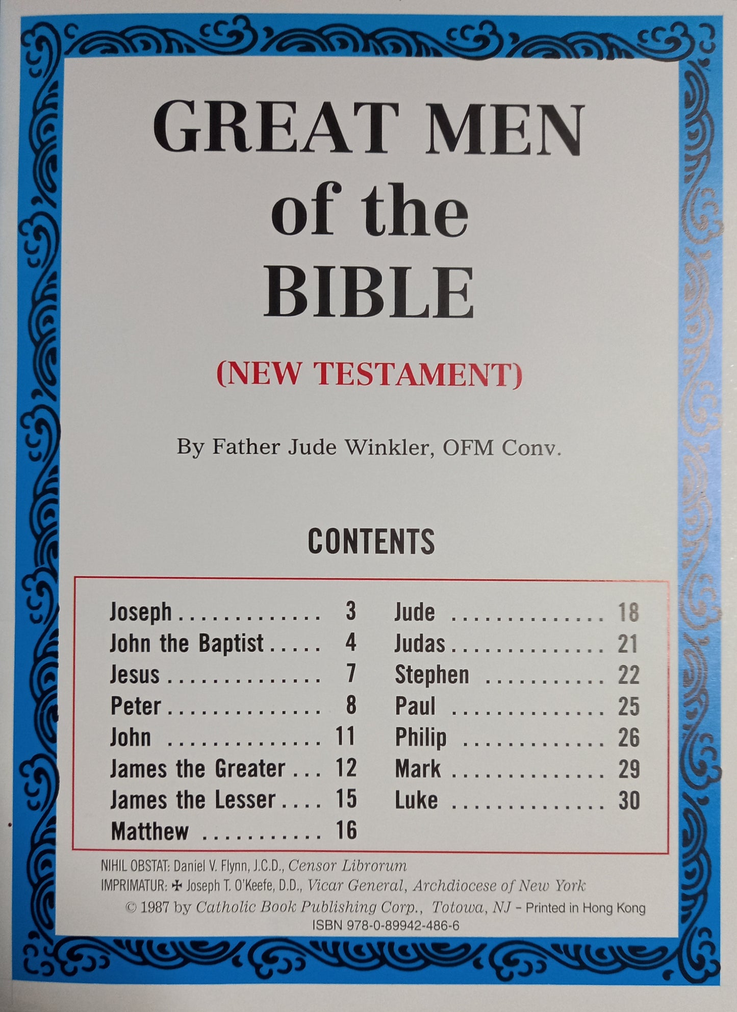 Great Men of the New Testament by Jude Winkler