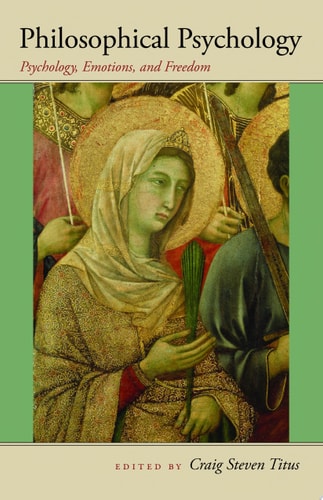 Book cover of 'Philosophical Psychology' with classical painting of a woman holding a staff.