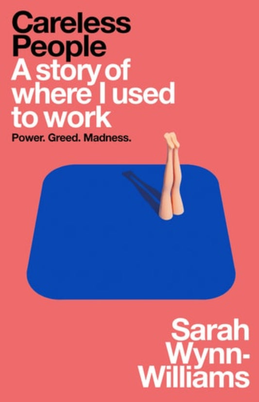 Book cover of 'Careless People [Power. Greed. Madness.]: A Story of Where I Used to Work' by Sarah Wynn-Williams with a pink background and blue mouse pad.