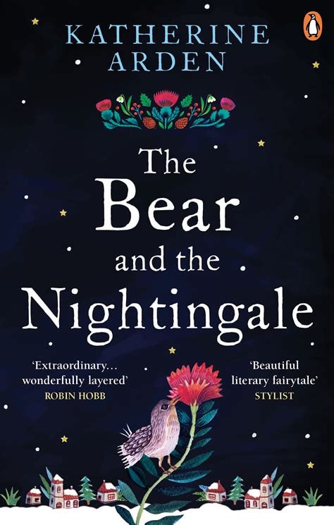 Book cover of 'The Bear and the Nightingale' by Katherine Arden with decorative elements and text.